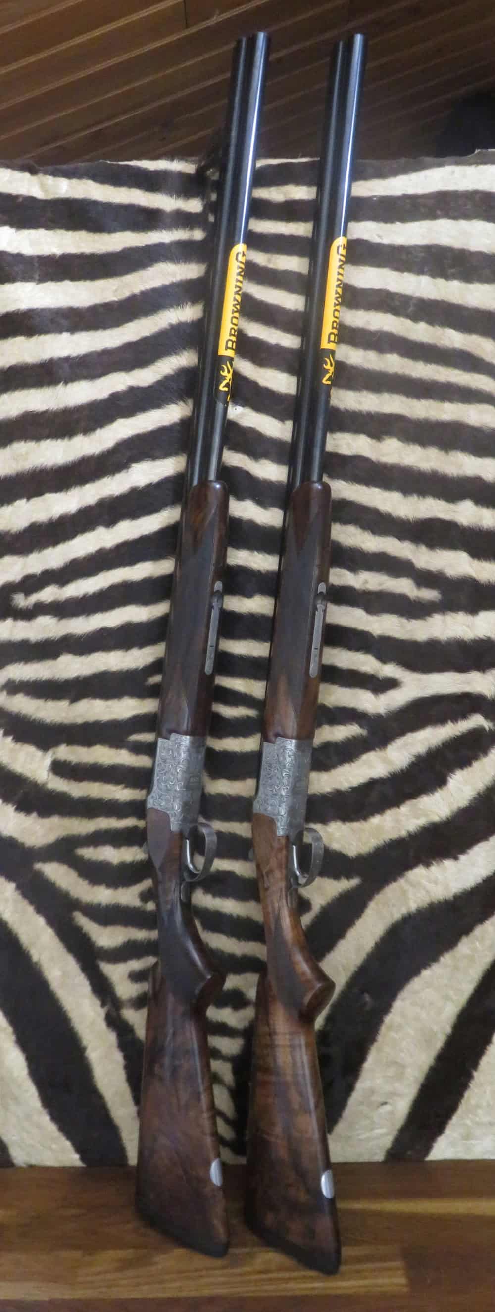 Paire de fusils BROWNING B525 HTG Médaillon Silver cal.20/76 canons 76 cm 5 chokes - mallettes opaline