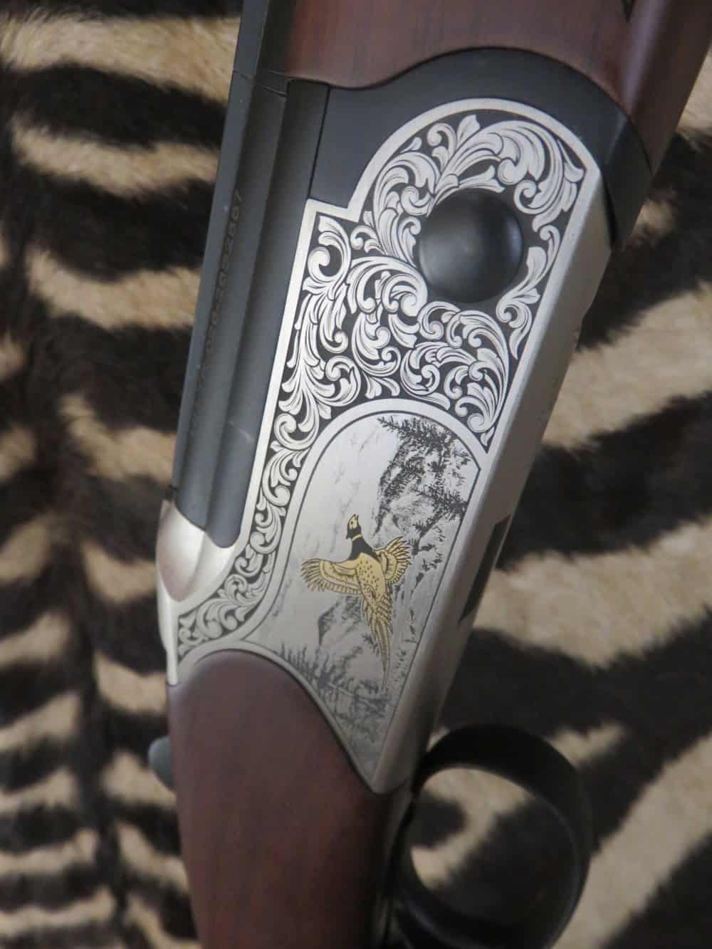 Fusil HUGLU Eagle Gravé cal.410 canons 71 cm 1/4 1/2 - mallette – Image 5